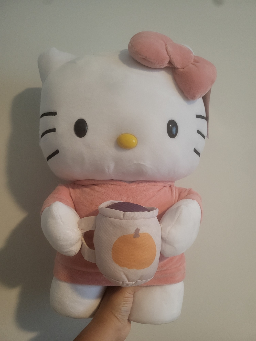 Plush Toy Holding Cup